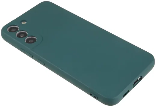 Samsung Galaxy S21 FE Hoesje met Camera Bescherming Dun TPU Groen afbeelding 4