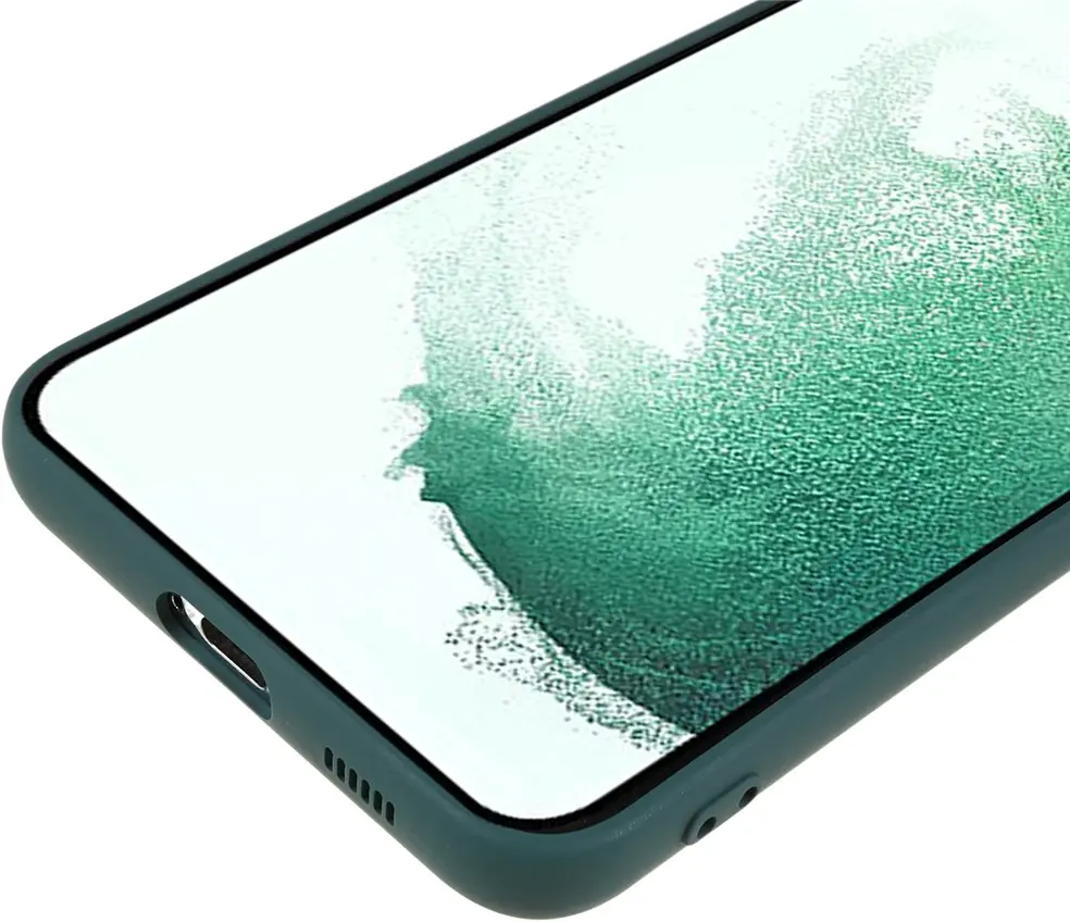 Samsung Galaxy S21 FE Hoesje met Camera Bescherming Dun TPU Groen afbeelding 7