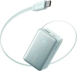Anker Nano (45W) 10.000 mAh Powerbank Vaste USB-C Kabel Blauw afbeelding