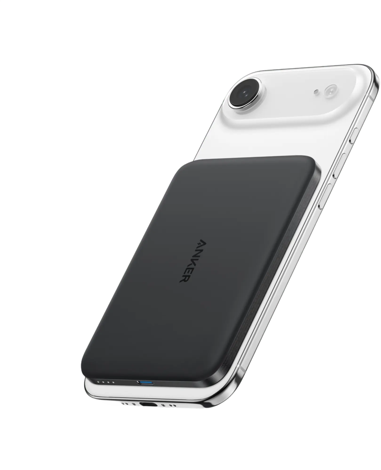 Anker Nano 5.000 mAh MagGo Draadloze MagSafe / Qi2 Powerbank Reisformaat Zwart afbeelding 1