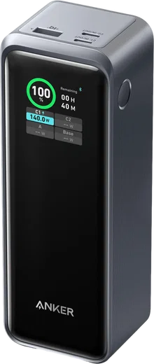 Anker Prime (250W) 27.650 mAh Powerbank Laptop/Macbook met 140W snelladen Zwart afbeelding 1