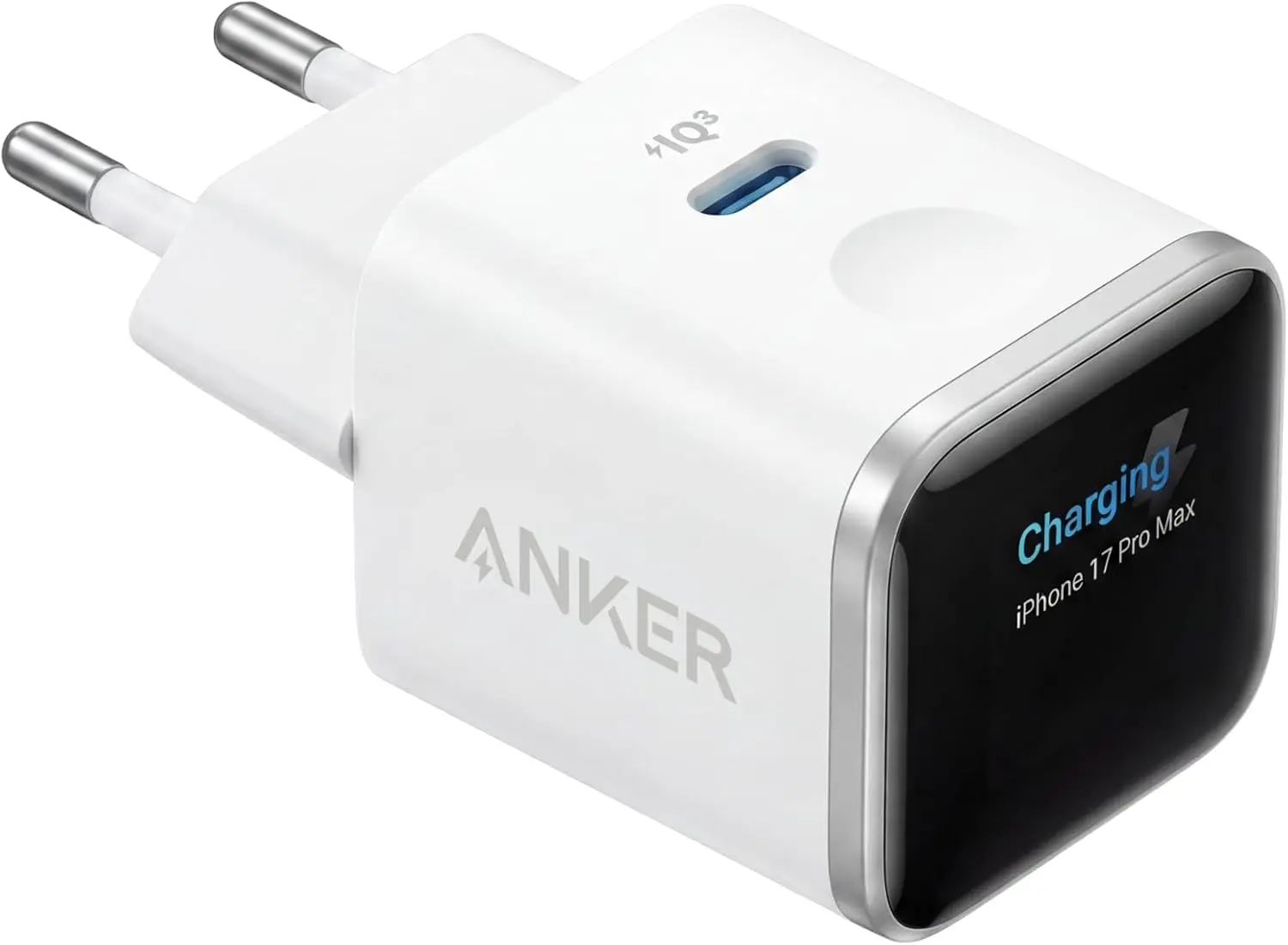 Anker Nano 45W USB-C GaN Snellader Smart Display met Batterijbescherming Wit afbeelding 2
