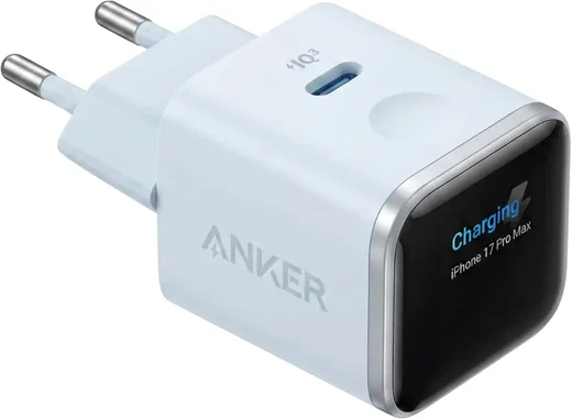 Anker Nano 45W USB-C GaN Snellader Smart Display met Batterijbescherming Blauw afbeelding 2