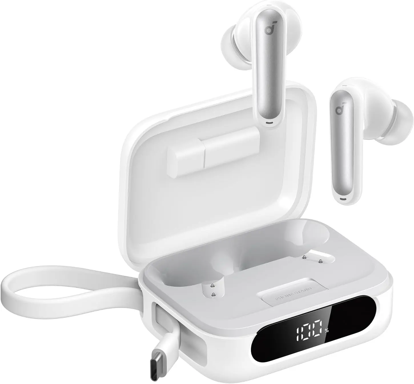 Anker Soundcore P41i Draadloze In-Ear Oordopjes ANC met Draagbare Oplader Wit afbeelding 1