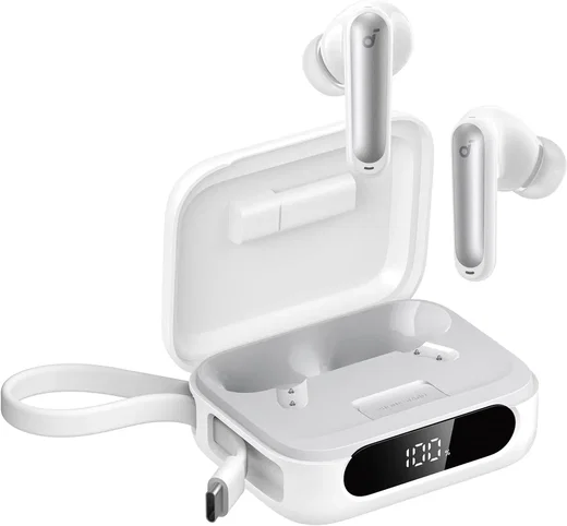 Anker Soundcore P41i Draadloze In-Ear Oordopjes ANC met Draagbare Oplader Wit afbeelding 1