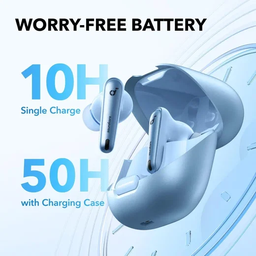 Anker SoundCore Liberty 4 Draadloze Oordopjes Noise Cancelling Blauw afbeelding 4