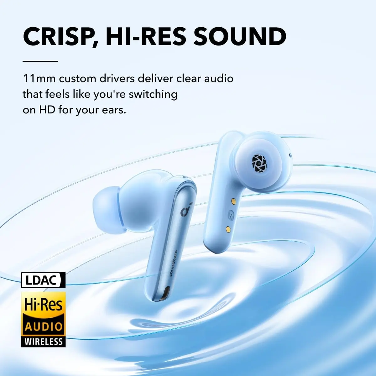 Anker SoundCore Liberty 4 Draadloze Oordopjes Noise Cancelling Blauw afbeelding 2
