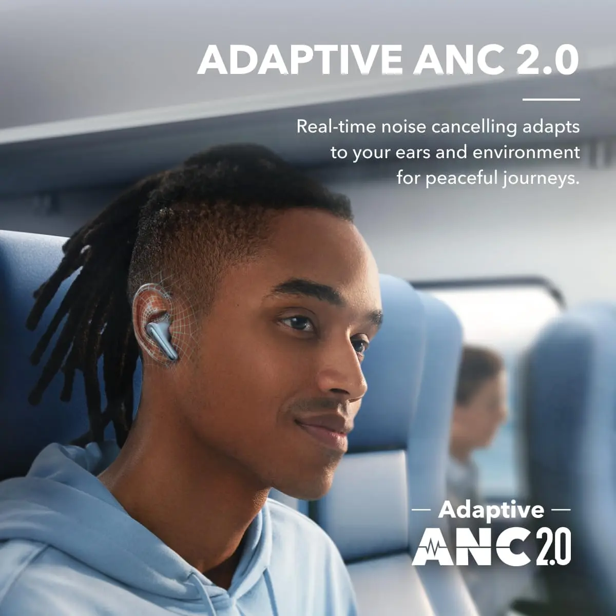 Anker SoundCore Liberty 4 Draadloze Oordopjes Noise Cancelling Blauw afbeelding 6