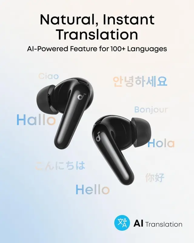 Anker Soundcore R60i Draadloze Bluetooth Oordopjes Noise Cancelling Zwart afbeelding 3