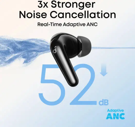 Anker Soundcore R60i Draadloze Bluetooth Oordopjes Noise Cancelling Zwart afbeelding 7