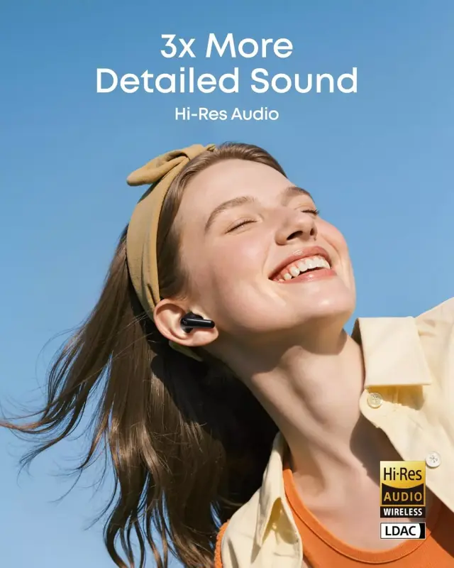 Anker Soundcore R60i Draadloze Bluetooth Oordopjes Noise Cancelling Zwart afbeelding 5
