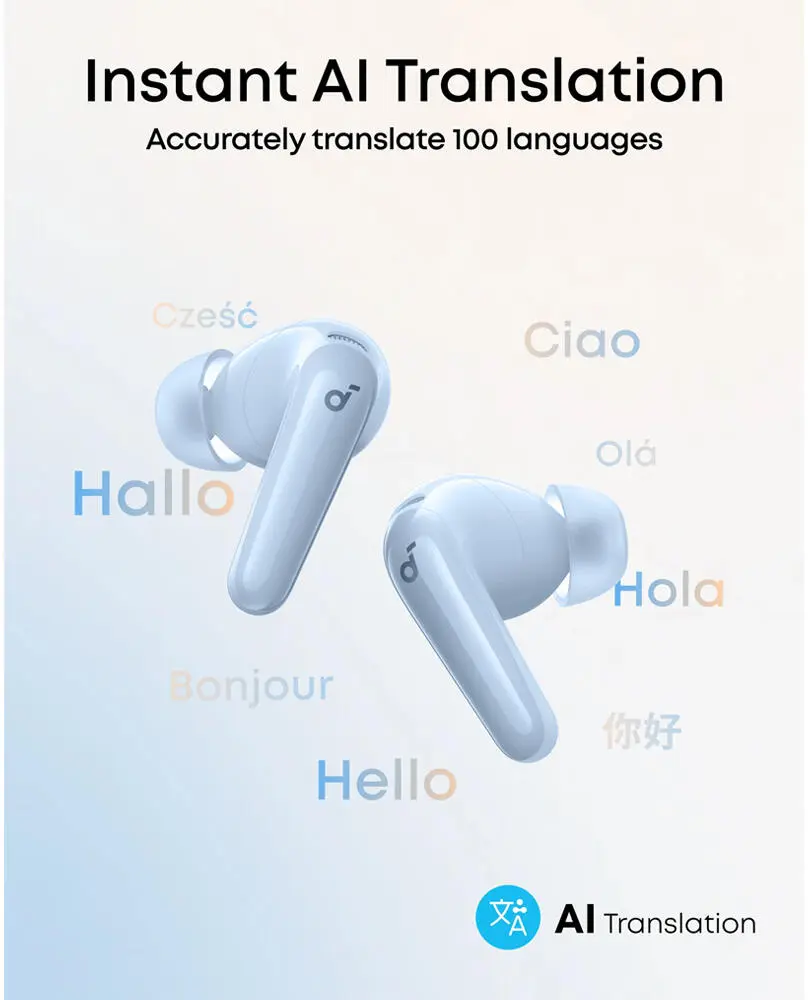 Anker Soundcore R60i Draadloze Bluetooth Oordopjes Noise Cancelling Blauw afbeelding 3