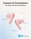 Anker Soundcore R60i Draadloze Bluetooth Oordopjes Noise Cancelling Roze afbeelding 3