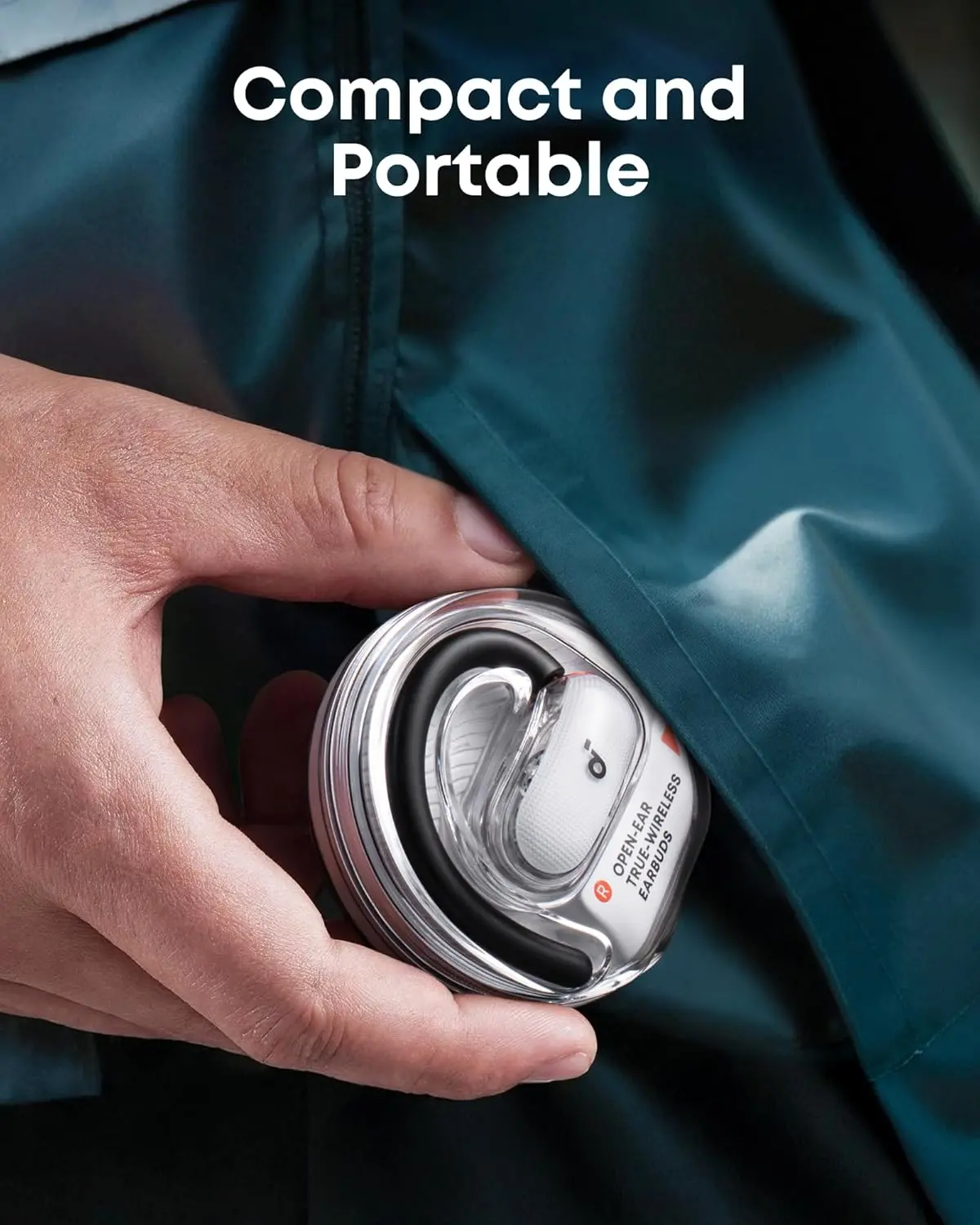Anker Soundcore V40i Draadloze 5.4 Bluetooth Oordopjes Open-Ear Wit afbeelding 7
