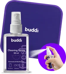 Buddi Fresh Schoonmaak Set Microvezel Doek met Spray 50ml afbeelding
