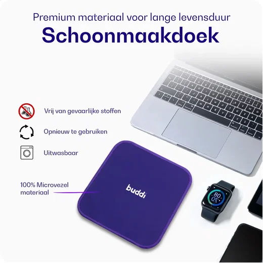 Buddi Fresh Schoonmaak Set Microvezel Doek met Spray 50ml afbeelding 5