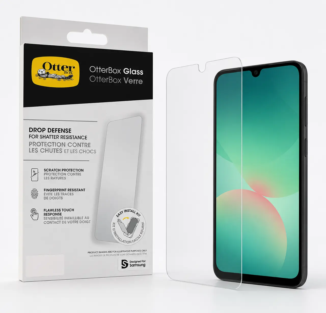 OtterBox Glass Samsung Galaxy A26 Screen Protector Tempered Glass afbeelding 2