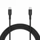 OtterBox USB-C naar USB-C PD Kabel 60W Snelladen 2M Zwart afbeelding 2