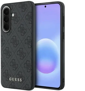 Guess Samsung Galaxy A57 Hoesje Hard Case 4G Logo Metal Logo Grijs