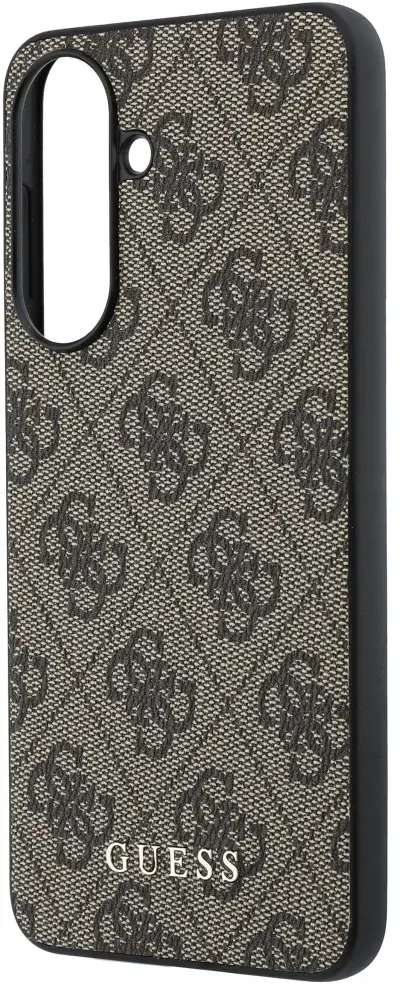 Guess Samsung Galaxy A37 Hoesje Hard Case 4G Logo Metal Logo Bruin afbeelding 2