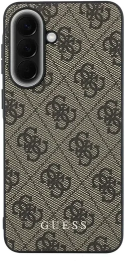 Guess Samsung Galaxy A57 Hoesje Hard Case 4G Logo Metal Logo Bruin afbeelding 3