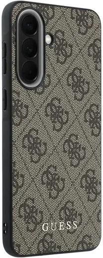 Guess Samsung Galaxy A57 Hoesje Hard Case 4G Logo Metal Logo Bruin afbeelding 4