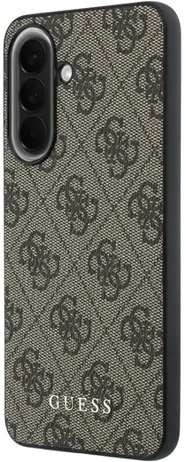 Guess Samsung Galaxy A37 Hoesje Hard Case 4G Logo Matal Logo Bruin afbeelding 2