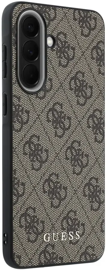 Guess Samsung Galaxy A57 Hoesje Hard Case 4G Logo Metal Logo Charm Bruin afbeelding 4