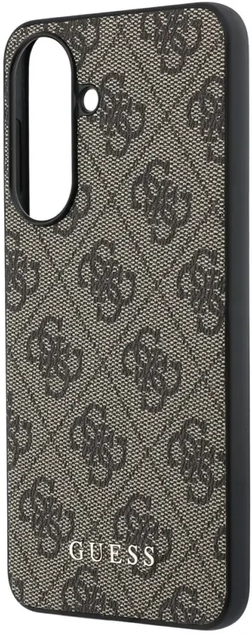 Guess Samsung Galaxy A57 Hoesje Hard Case 4G Logo Metal Logo Charm Bruin afbeelding 5