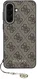 Guess Samsung Galaxy A57 Hoesje Hard Case 4G Logo Metal Logo Charm Bruin afbeelding 3