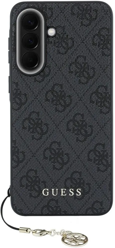 Guess Samsung Galaxy A57 Hoesje Hard Case 4G Logo Metal Logo Charm Zwart afbeelding 4
