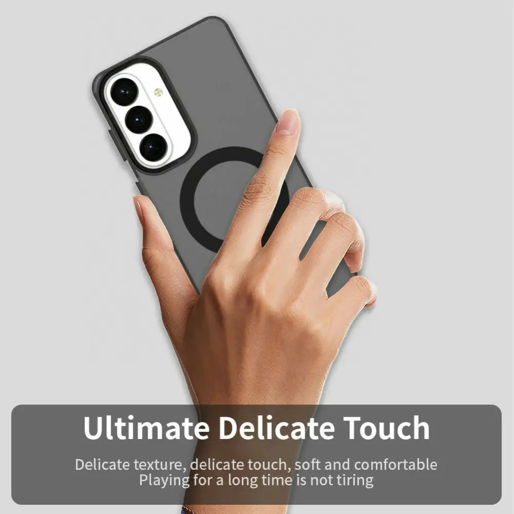 Samsung Galaxy S26 Hoesje MagSafe Backcover Semi-Transparant & Zwart afbeelding 6