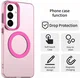 Samsung Galaxy S26 Hoesje MagSafe Backcover Semi-Transparant & Roze afbeelding 7