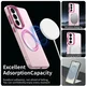 Samsung Galaxy S26 Hoesje MagSafe Backcover Semi-Transparant & Roze afbeelding 2