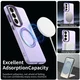 Samsung Galaxy S26 Hoesje MagSafe Backcover Semi-Transparant & Paars afbeelding 2