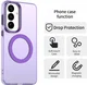 Samsung Galaxy S26 Hoesje MagSafe Backcover Semi-Transparant & Paars afbeelding 7