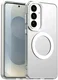 Samsung Galaxy S26 Plus Hoesje MagSafe Backcover Semi-Transparant & Wit