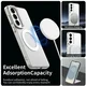 Samsung Galaxy S26 Plus Hoesje MagSafe Backcover Semi-Transparant & Wit afbeelding 2
