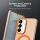 Samsung Galaxy S26 Plus Hoesje MagSafe Backcover Semi-Transparant & Oranje afbeelding 8