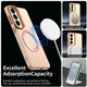 Samsung Galaxy S26 Plus Hoesje MagSafe Backcover Semi-Transparant & Oranje afbeelding 2