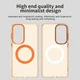 Samsung Galaxy S26 Plus Hoesje MagSafe Backcover Semi-Transparant & Oranje afbeelding 3