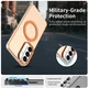 Samsung Galaxy S26 Plus Hoesje MagSafe Backcover Semi-Transparant & Oranje afbeelding 9