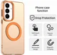 Samsung Galaxy S26 Plus Hoesje MagSafe Backcover Semi-Transparant & Oranje afbeelding 7