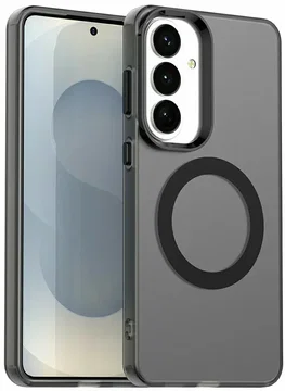 Samsung Galaxy S26 Plus Hoesje MagSafe Backcover Semi-Transparant & Zwart
