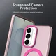 Samsung Galaxy S26 Plus Hoesje MagSafe Backcover Semi-Transparant & Roze afbeelding 8