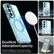 Samsung Galaxy S26 Plus Hoesje MagSafe Backcover Semi-Transparant & Blauw afbeelding 2