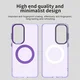 Samsung Galaxy S26 Plus Hoesje MagSafe Backcover Semi-Transparant & Paars afbeelding 3