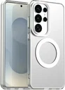 Samsung Galaxy S26 Ultra Hoesje MagSafe Backcover Semi-Transparant & Wit