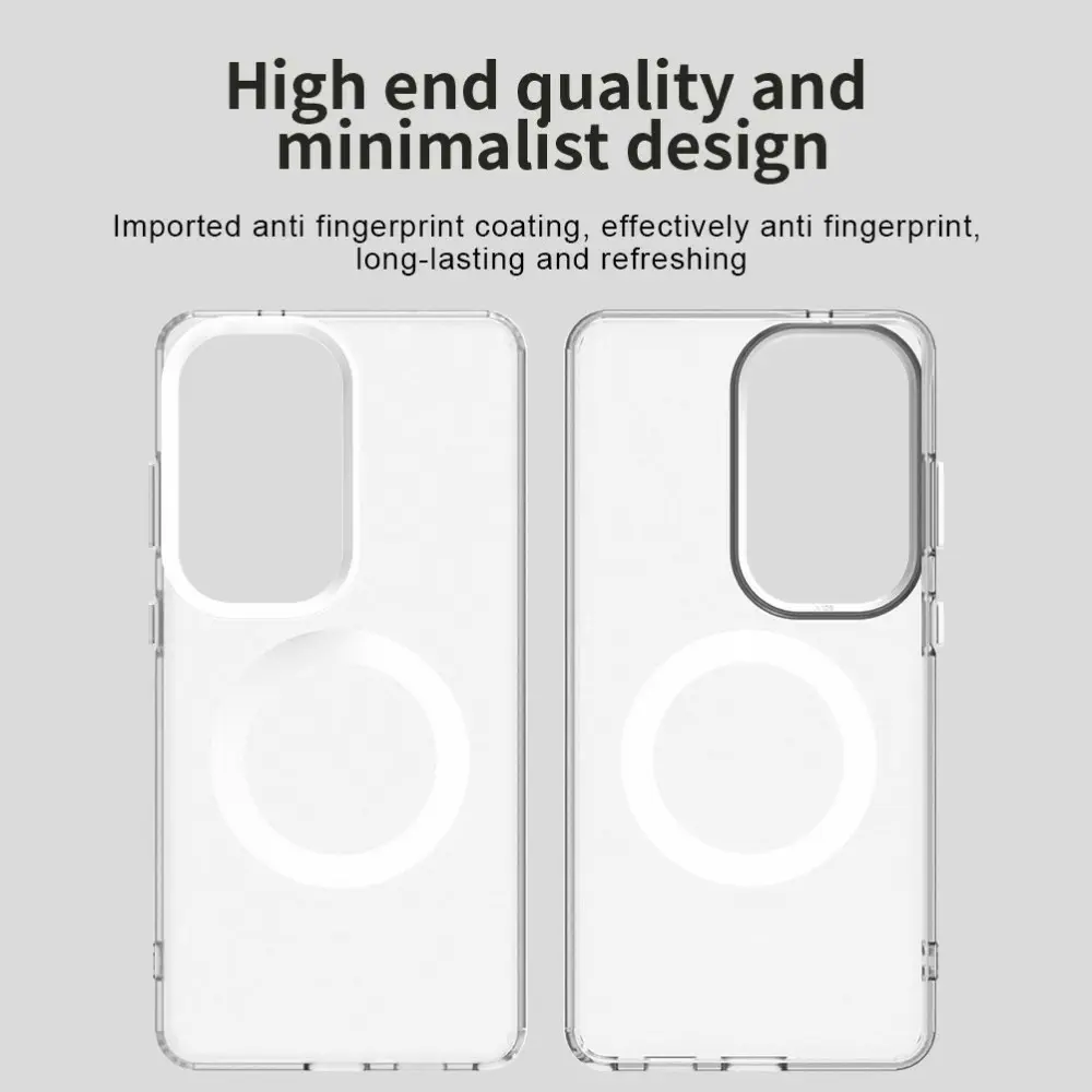Samsung Galaxy S26 Ultra Hoesje MagSafe Backcover Semi-Transparant & Wit afbeelding 3