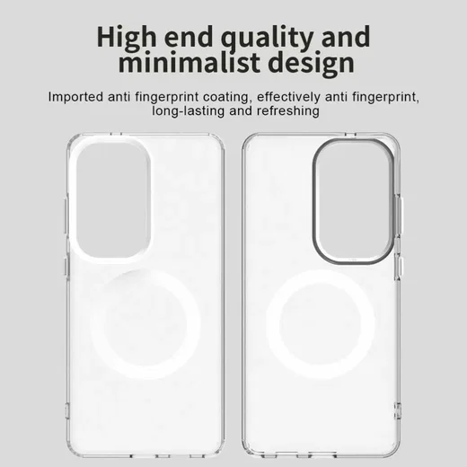 Samsung Galaxy S26 Ultra Hoesje MagSafe Backcover Semi-Transparant & Wit afbeelding 3